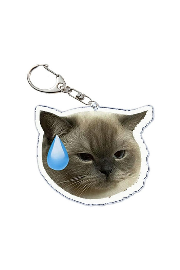 Funny Cat Dog Meme Keychain Speechless Hilarious Keychain Sell Hot 2024