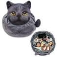 thumbnail image 1 of Funny Cat Drawstring Makeup Bag Cute Cat Travel Makeup Bag Large Cosmetic Bag for Women Travel Toiletry Bag Easter Birthday Unique Gifts for Cat Lover, 1 of 8