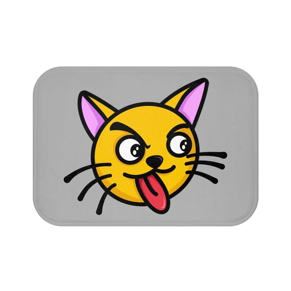 Funny Cat Face Doormat – Sarcastic Cartoon Cat Floor Mat, Non-Slip Backing, 2 Sizes