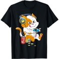thumbnail image 1 of Funny Cat Gaming Cat Lover Kawaii Video Games Funny Gamer T-Shirt, 1 of 3