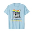thumbnail image 1 of Funny Cat Gay Pride Rainbow Sunglasses LGBTQ Unisex T-Shirt Cat Cute Purride Gift Men Women Gay Les Shirts, 1 of 4