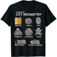 thumbnail image 1 of Funny Cat Geometry Math Tee – Gift for Cat Dad, Mom & Kids – Cute Black T-Shirt, 1 of 4