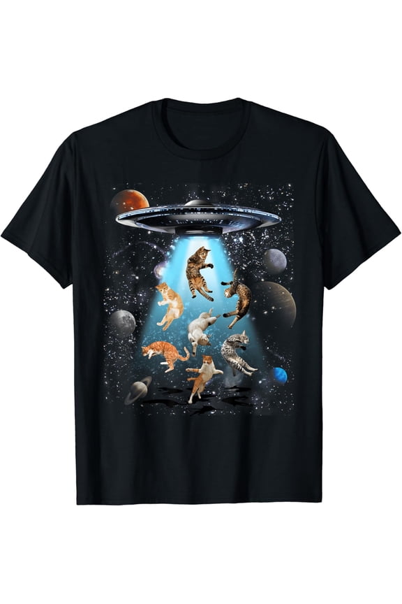 Funny Cat Humor, Galaxy Cat UFO, Cat Owner, Cat T-Shirt