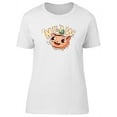 thumbnail image 1 of Funny Cat In A Cap Meaw Phrase T-Shirt Women -Image by Shutterstock, Female Large, 1 of 2