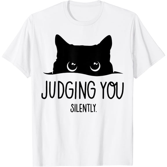 Funny Cat Judging You Silently Tee Shirt Cat Judging You Silently Mens T-Shirt