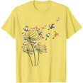 thumbnail image 1 of Funny Cat Kitten Cute Dandelion Unisex T-Shirt for Men Women Kids Toddler,Cornsilk Color,Size XL, 1 of 5