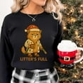 thumbnail image 1 of Funny Cat Litter's Full Sweatshirt, Holiday Humor Pullover, Festive Cat Lover Crewneck, 1 of 5