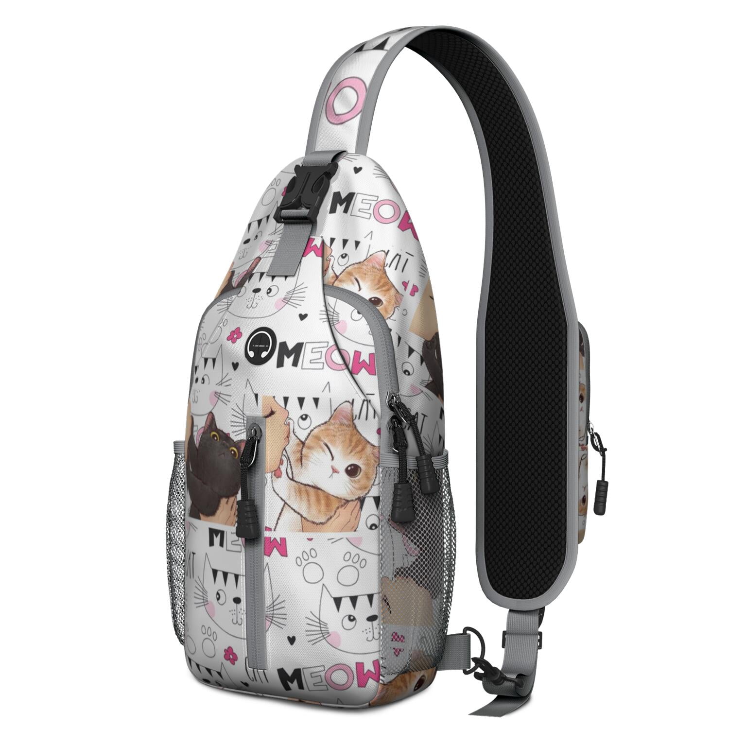Animal Paw Cute Pet Dog Puppy Print Anti-theft Travel Bag  display picture 2