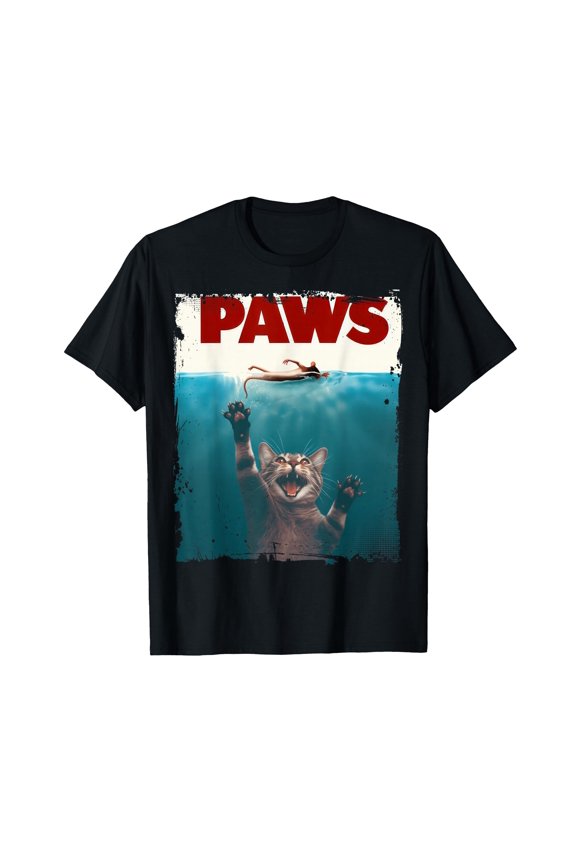 Funny Cat Lover T-Shirt with Playful Kitten Design for Humorous Gift