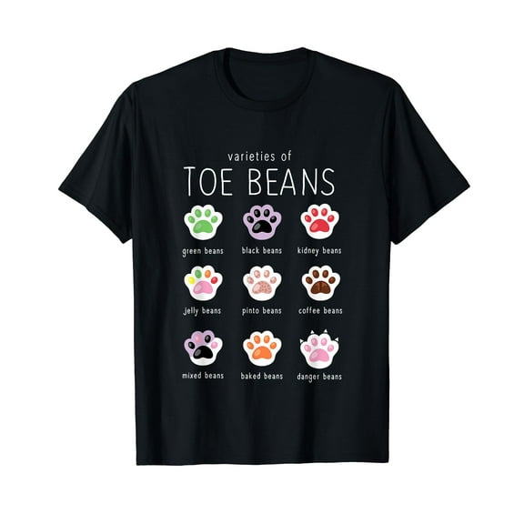 Funny Cat Lover Toe Beans T-Shirt