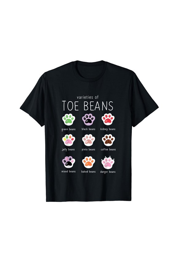 Funny Cat Lover Toe Beans T-Shirt