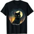 thumbnail image 1 of Funny Cat Lovers, Cool Graphic Design Cat, Funny Black Cat T-Shirt, 1 of 5