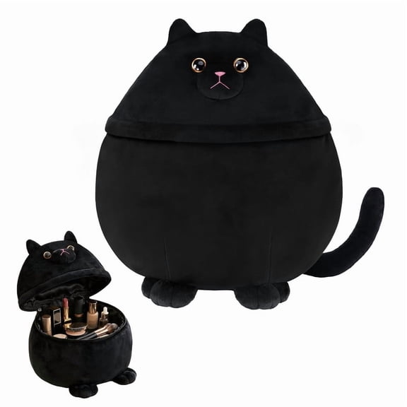 Funny Cat Makeup Bag, Large Cute Travel Toiletry Cosmetic Pouch Organizer
