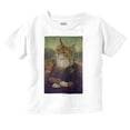 thumbnail image 1 of Funny Cat Meowna Lisa Modern Art Toddler Boy Girl T Shirt Infant Toddler Brisco Brands 6M, 1 of 1