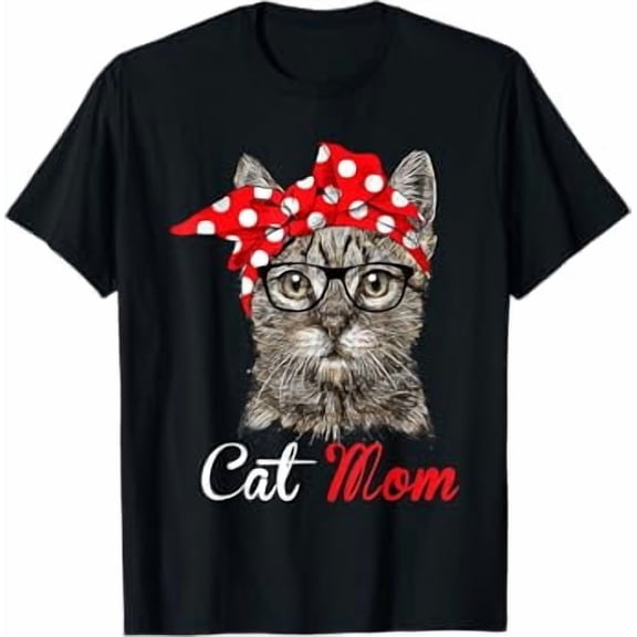 Funny Cat Mom Shirt for Cat Lovers-Mothers Day Gift T-Shirt