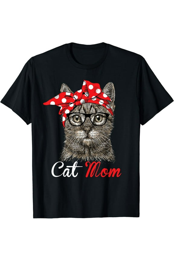 Funny Cat Mom Shirt for Cat Lovers-Mothers Day Gift T-Shirt
