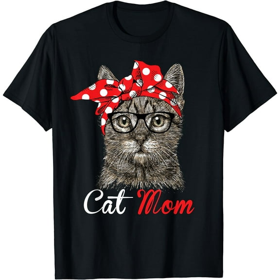 Funny Cat Mom Shirt for Cat Lovers-Mothers Day Gift T-Shirt