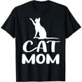 thumbnail image 1 of Funny Cat Mom Tshirts for Women Funny Cat Mom Graphic Womens T-Shirt, 1 of 4