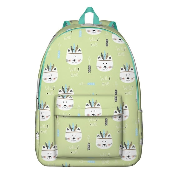 Funny Cat Pattern Backpack for Teens and Commuters, Durable and Waterproof Daypack with Cute Pet-Themed Design
