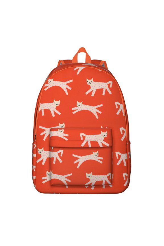 Funny Cat Pattern Backpack for Teens and Commuters, Durable and Waterproof Daypack with Cute Pet-Themed Design