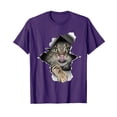 thumbnail image 1 of Funny Cat Paw Torn Design T-Shirt for Cat Lovers and Kitten Enthusiasts, 1 of 5