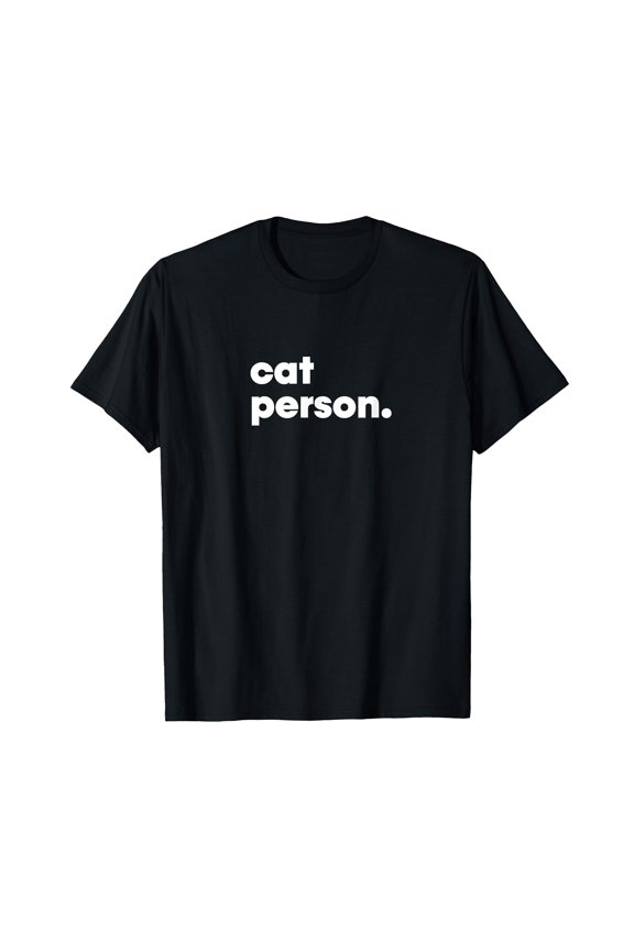 Funny Cat Person Black T-Shirt for Cat Lovers - Perfect Gift for Feline Enthusiasts