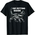 thumbnail image 1 of Funny Cat Petting Guide for Pet Owners and Kitty Lovers T-Shirt, 1 of 4