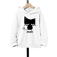 thumbnail image 1 of Funny Cat Print Boys Casual Long Sleeve Sweatshirt ,Kids Hoodie Tops For Fall Winter, 1 of 9