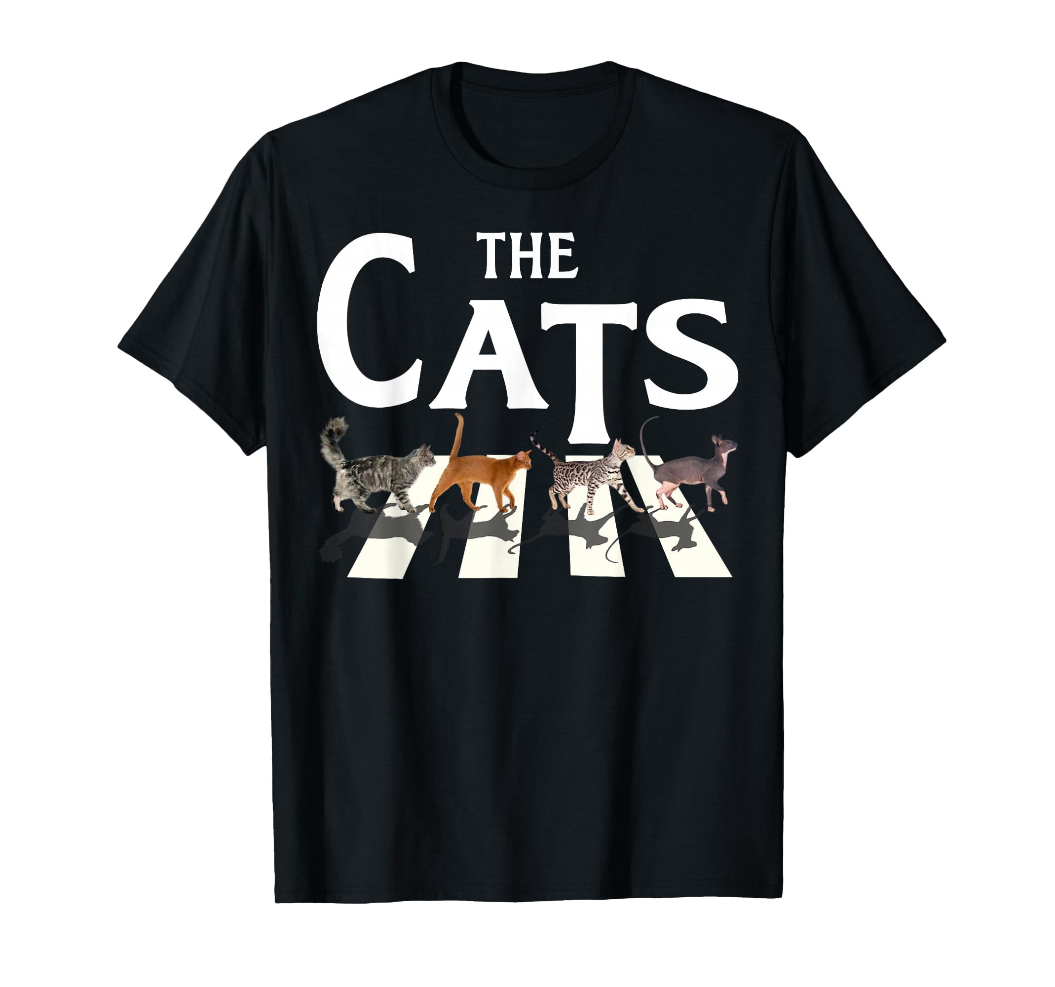 Funny Cat Rock Music T-Shirt for Cat Lovers - Unique Gift Idea for Men ...