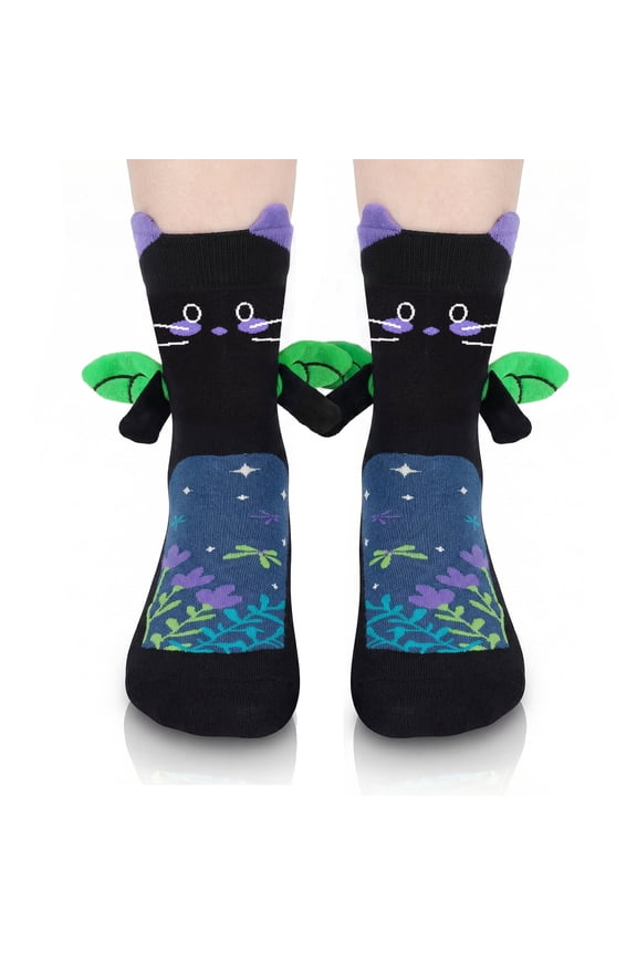 Funny Cat Socks for Women and Teen Girls - Cute Novelty Crazy Silly 3D Animal Socks Gift for Mom Girlfriend - Mothers Valentines Cat Lover Birthday Fun Gift Ideas Christmas Stocking Stuffers