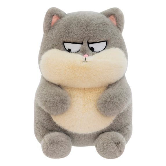 Funny Cat Stuffed Animal Doll - Fun Expressions Kitten Cat Plush Toy Pillow Cute Home Decor Gift
