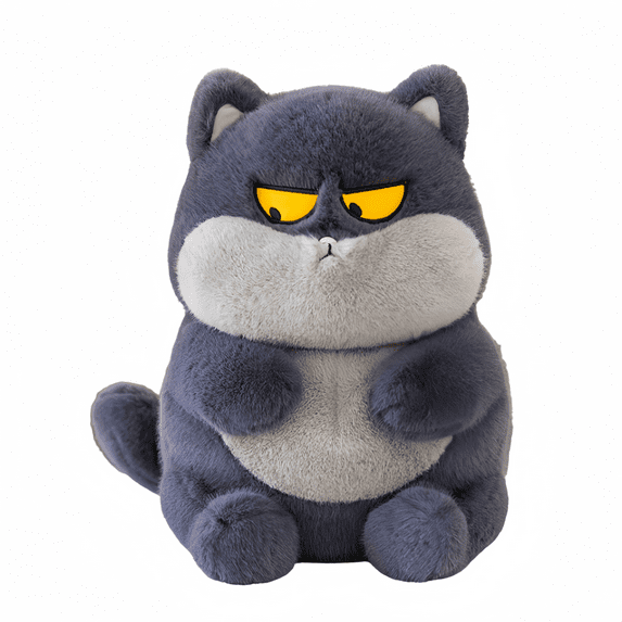 Funny Cat Stuffed Animal Doll - Fun Expressions Kitten Cat Plush Toy Pillow Cute Home Decor Gift