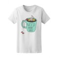 thumbnail image 1 of Funny Cat Swimming In Coffee Cup Tee Women's -Image by Shutterstock, 1 of 2