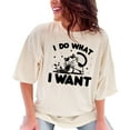 thumbnail image 1 of Funny Cat T-Shirt, I Do What I Want Shirt, Cat Lover Gift, Cute Cat Graphic Tee, Cat Humor Shirt, Unique Cat Themed Top, Ivory Comfort Colors T-Shirt, Large, 1 of 1