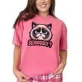 thumbnail image 1 of Funny Cat T-Shirt, Seriously Cat Face Tee, Grumpy Cat Design, Humor Graphic Tee, Cute Pet Lover Shirt, Unique Gift for Cat Lovers, Crunchberry Comfort Colors T-Shirt, XL, 1 of 1