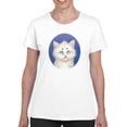 thumbnail image 1 of Funny Cat. T-Shirt Women -Kayomi Harai Designs, Female Small, 1 of 4