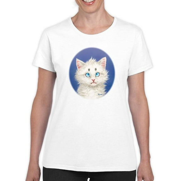 Funny Cat. T-Shirt Women -Kayomi Harai Designs, Female x-Large
