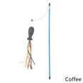 thumbnail image 1 of Funny Cat Toy Blue Rod Colored Stick Ribbon Fish Type Pet Interactive Toy Cats Teaser with Bell Kitten Fishing Wand #446361, 1 of 8