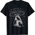 Funny Cat UFO Cute Kitty Space Spaceship Alien Aesthetic T-Shirt ...