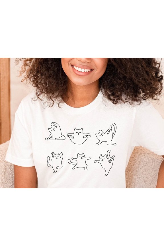 Funny Cat Yoga Shirt Meditation Shirt Namaste Shirt Funny Namaste Shirt Cat Lovers Shirt Y