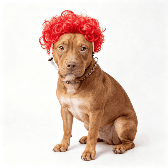 Funny Cat and Dog Wigs, Soft Pet Costume with Adjustable Straps, for Halloween Christmas Party Dress-Up, Ideal Gift for Pet Lovers