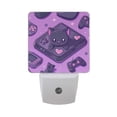 thumbnail image 1 of Funny Cat and Game Console Night Light 2 Pack LED Nightlight Plug into Wall Dusk to Dawn Sensor Soft White, 1 of 7