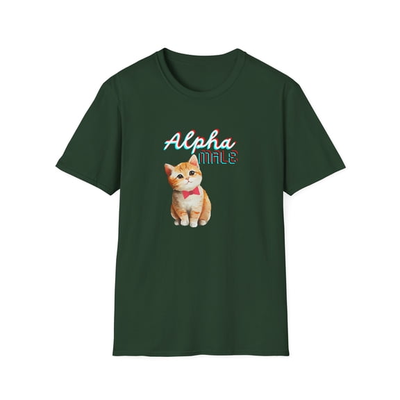 Funny Cat-itude Cat T-Shirt Alpha Male