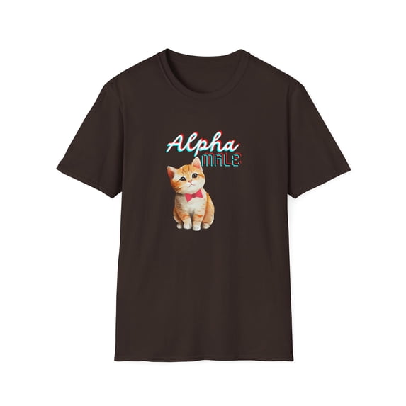 Funny Cat-itude Cat T-Shirt Alpha Male