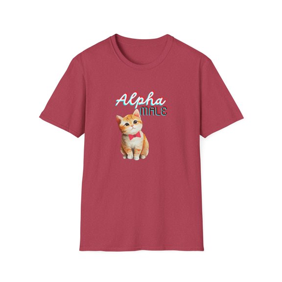 Funny Cat-itude Cat T-Shirt Alpha Male