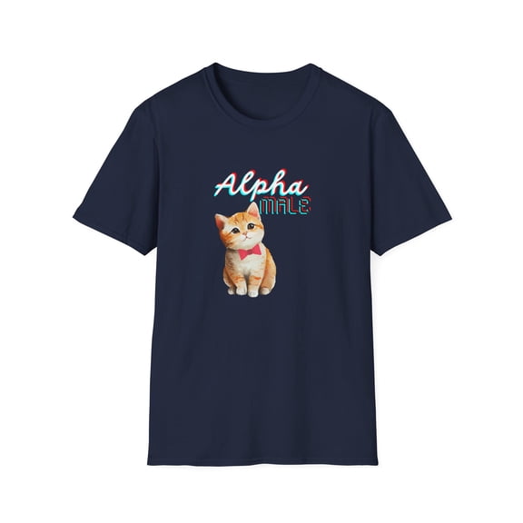 Funny Cat-itude Cat T-Shirt Alpha Male