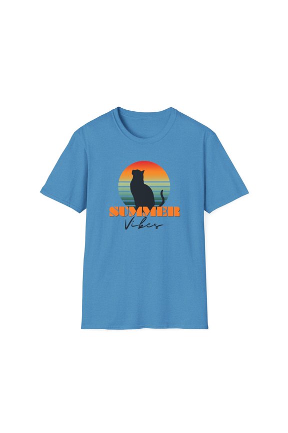 Funny Cat-itude Cat T-Shirt Summer Vibes
