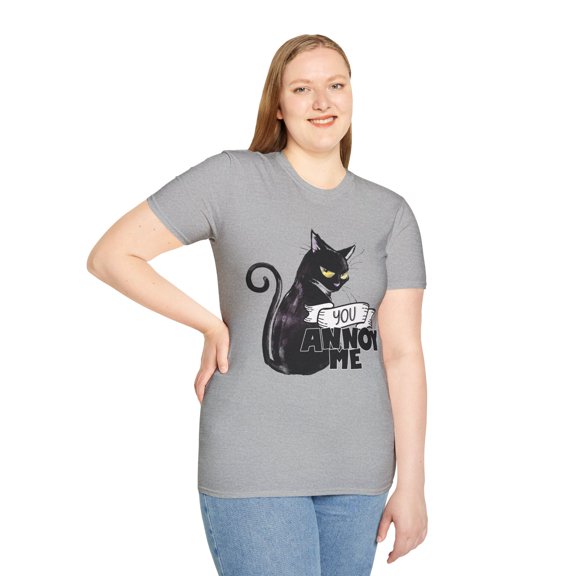 Funny Cat lovers You Annoy Black Feline Men Women Graphic