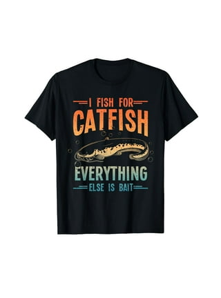 Catfish Funny Slayer Catfishing Fish Lover Retro Graphic T-Shirt