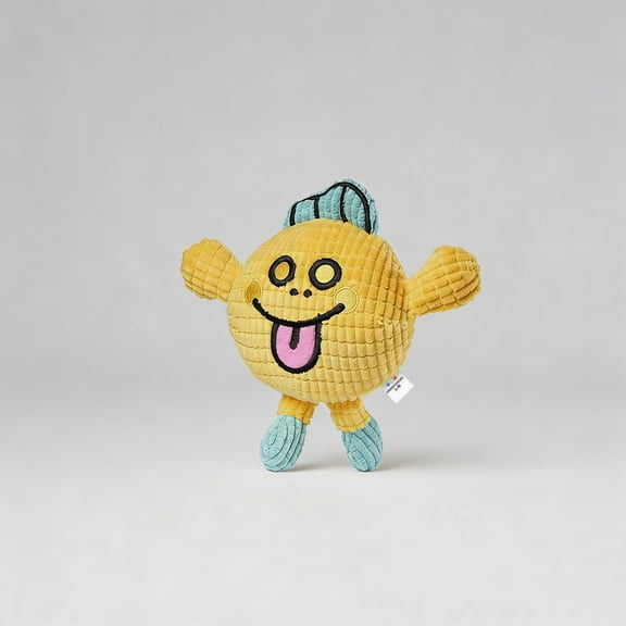 Funny Catnip Squeaky Plush Toy for Cats, Durable Semi-Dull Polyester Chew Toy with Interactive Crinkle Sound, Cartoon Character Kicker Toy for Indoor Kittens